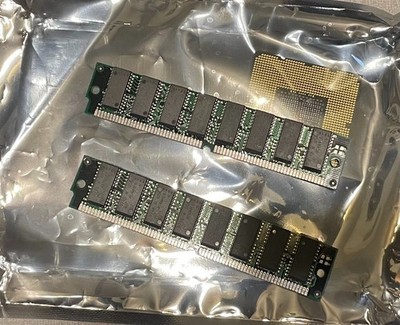 Lot of 2-Vintage Micron 8MB EDO DRAM 72-pin MT4C4M4E8 SIMM Memory @CPU56