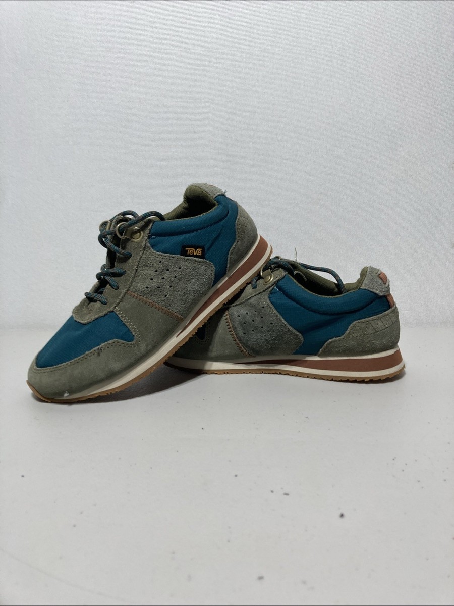 Teva Highside '84 Retro Sneakers Womens Size 6  Green Brown Lace Up View 2