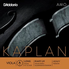 D'Addario Kaplan Amo Series Viola A String 16+ in., Heavy