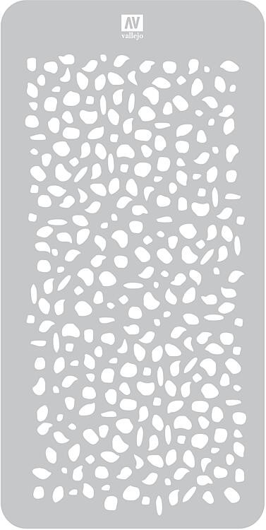 Vallejo ST-CAM002 / 706472 - 1/32 Stencil, Dot Camouflage, Luftwaffe WWII - New