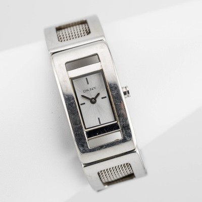 DKNY NY-4304 Solid Stainless Steel Quartz Analog Women's Watch Sz.6'' New Battery