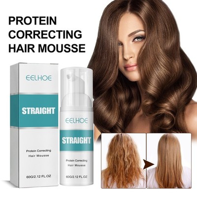 EELHOE Hair Straightening Mousse Smoothing Conditioner Smoothes Frizz And Split 