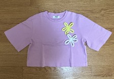 Authentic Msgm Girls Cropped T-shirt Size 12 ...
