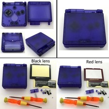 NEW Clear Blue Housing Case Cover For Nintendo Game Boy Advance SP GBA SP Shell