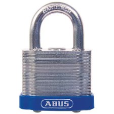 Abus 41/40 Kd Keyed Padlock, Open, Square Steel Body, Hardened Steel Shackle,