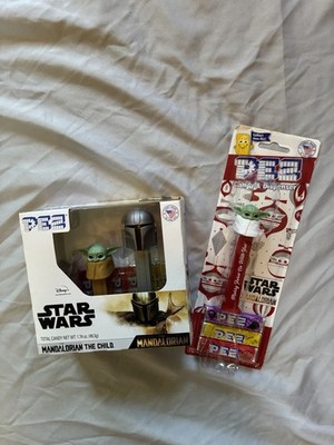 Star Wars The Mandalorian and Grogu Pez Dispensers BUNDLE of 2 NEW ( 1 Holiday)
