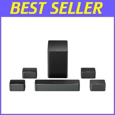 Virtual Surround Soundbar with App Control, 410W Peak Power