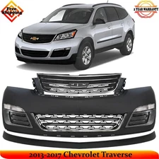 Front Bumper Cover Fascia & Grille Assembly For 2013-2017 Chevrolet Traverse