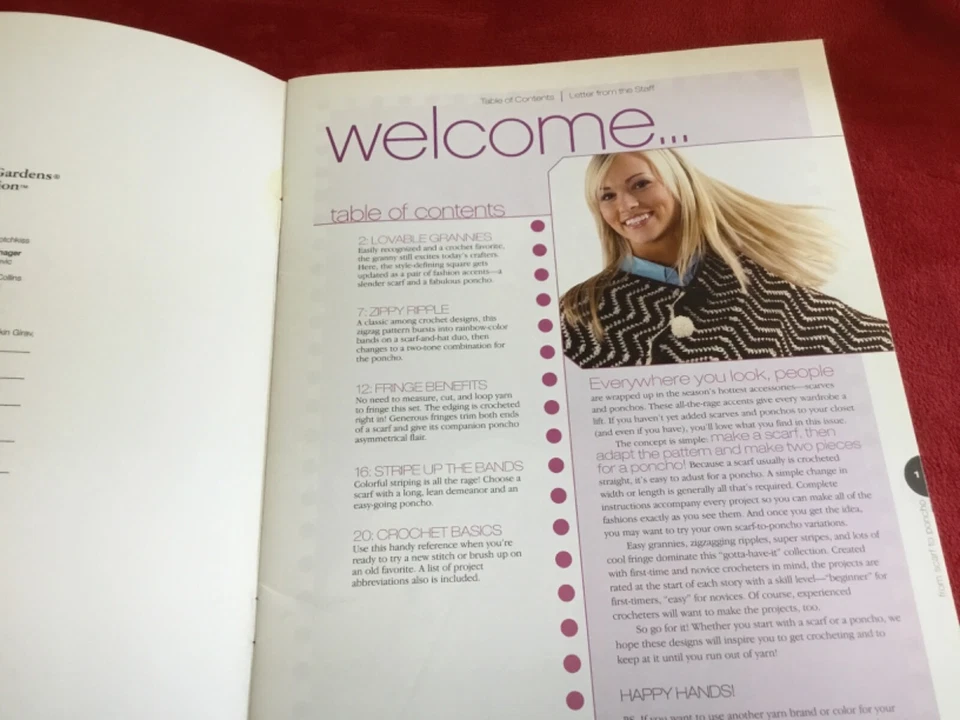 40+ Crochet Patterns Hats Scarves Purses Accessories Gloves Socks Poncho More - Image 3 of 4