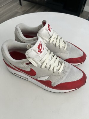 Nike Air Max 1 OG Anniversary University Red (908375-103) Men s US Size 9.5