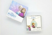 Disney Frozen Silver Plated Necklace With Anna And Elsa