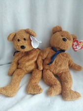 2 Retired TY Original Beanie Babies 1998 Fuzz Mint Condition with Tags