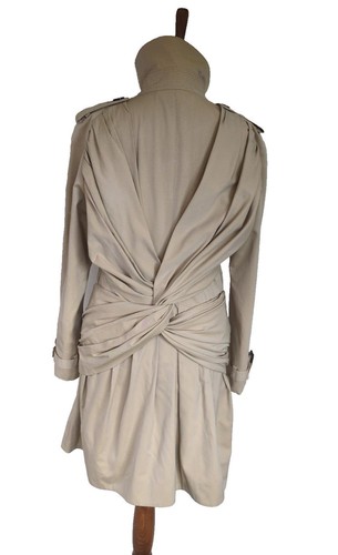 Burberry 'Reef Knot' Trench Coat UK 10 IT 42 USA 8 Rare Honey Womens Sandringham