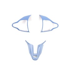 For Hyundai Kona N Elantra N Blue Inner Steering Wheel Frame Cover Chin Trim