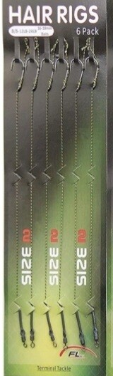 HIRISI Angelhaken Karpfenhaken – Hair Rigs Vorfach, Größen #2 #4 #6, Abriebfest, Mehrfarbig