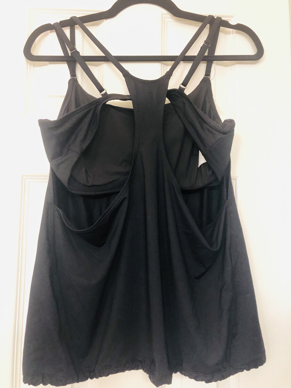 Athleta Plus Size 36DD Solid Black Razorback Styl… - image 3