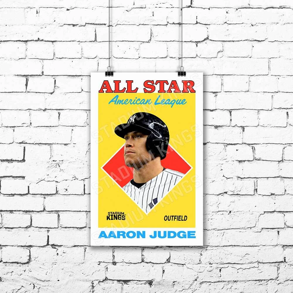 Aaron Judge New York Yankees 1988 All Star Baseball Card Poster