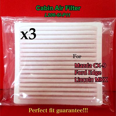 x3 C25876 AC CABIN AIR FILTER 2007-14 MAZDA CX-9 FORD EDGE LINCOLN MKX CF10547