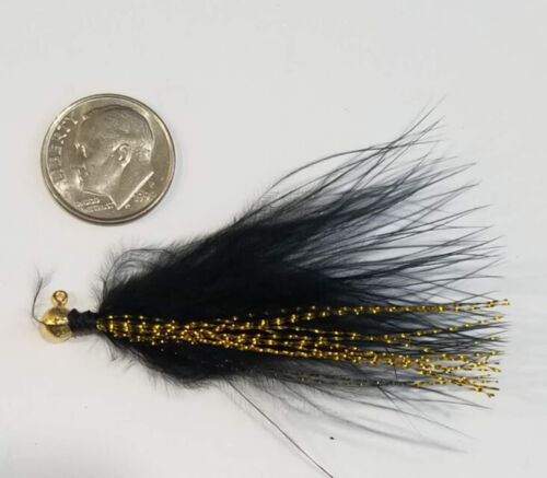 Erie Dearie Marabou Jigs 1/64 Oz Gamefish Killer Crappie Panfish Bluegill Lure - Picture 4 of 24