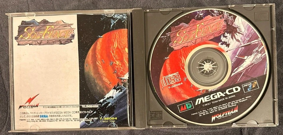 Sega Mage CD Game Sol-Feace Japanese with Manual and Box - Image 3 of 3