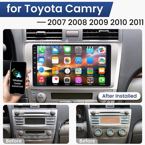 For TOYOTA CAMRY AURION Android 13 CarPlay 9'' Car Stereo Radio GPS BT