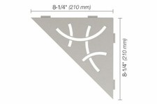 Schluter SHELF-E - Triangular Curve Design - Greige - SES1D6TSBG