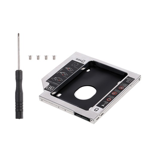 Aluminum Alloy SATA3.0 2nd HDD Caddy 9.5mm 2.5 Inch SSD HDD Enclosure for P3D5 - Picture 7 of 11