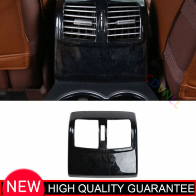 Black Wood Grain Rear Seat Air Outlet Vent Frame Cover For Benz E-Class 14-2015