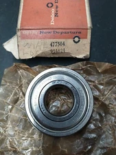 NDH 477504 Ball Bearing 20mm x 47mm x 14mm Double Shield w/ Ring Made in USA