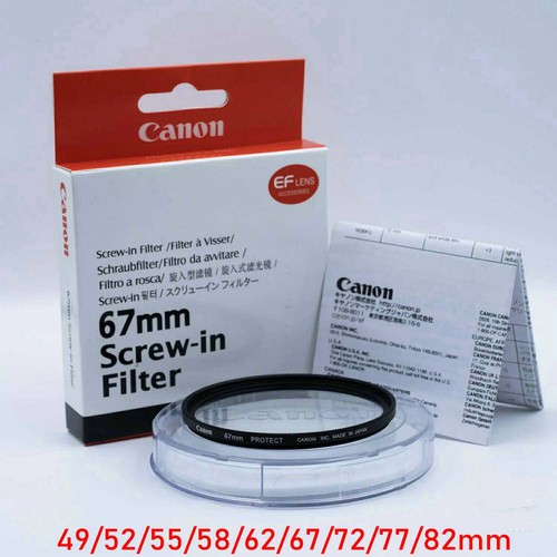 For Canon 49 52mm 55mm 58mm 62mm 67mm 72mm 77mm 82mm UV Protect Screw