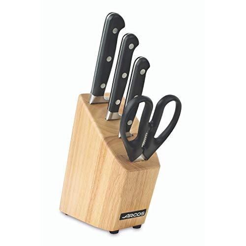 Knife Set 4 piece (3 knives + Scissors) Nitrum Stainless Steel 1675 gr. Ergon...-image