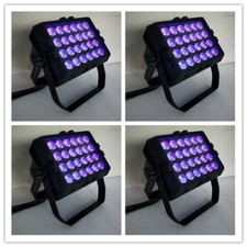 Square 24x18W RGBWA UV 6in1 led flat par flood light outdoor Hotel Garden Stage
