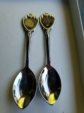 Vintage COLLECTIBLE SOUVENIR SPOONS STATE OF (MISSING) 3 IN SILVERWARE 
