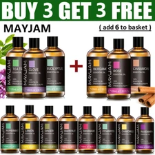 MAYJAM 3.38 Fl Oz Essential Oils - 100% Pure and Natural - Therapeutic Grade Oil
