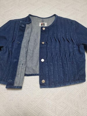 ISSEY MIYAKE I.S. Wave Pleat Denim Jacket Short Length Size M 80s Vintage Used | eBay ISSEY MIYAKE I.S. Wave Pleat Denim Jacket Short Length Size M 80s Vintage Used | eBay