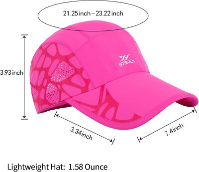 Running Hat For Men & Women – UPF 30+ Sun Protection, Mesh Quick-Dry, Adjustable Baseball Cap For Outdoor Sports - View #5