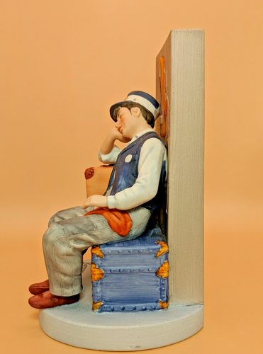 Norman Rockwell "Asleep On The Job", Figur, 1980, Vintage - Bild 2 von 7