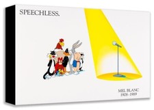 Looney Tunes WB Mighty Mini Open Ed Canvas Print Speechless Tribute to Mel Blanc