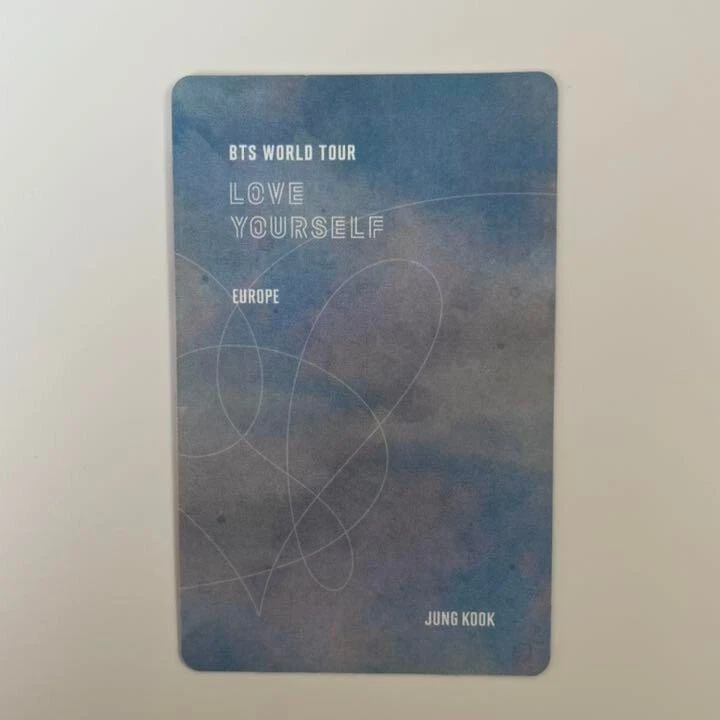 BTS JUNGKOOK Love Yourself World Tour Europe DVD Official Photo Card LYS