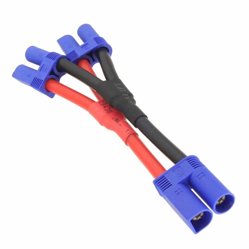 Parallel Wire EC5 1 Male to 2 Female Y cable 10AWG 5CM+5CM Adapter - Picture 2 of 2