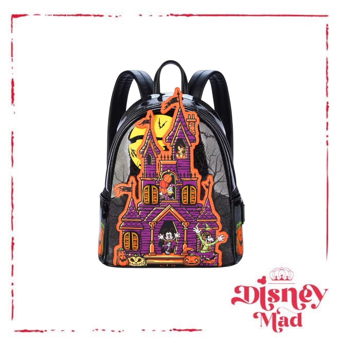 Mickey Mouse and Friends Halloween Loungefly Mini Backpack  display picture 2