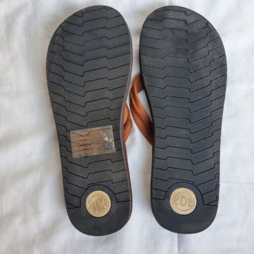 206 Collective Alki Damen-Riemensandalen Leder 8 Flip-Flops - Bild 10 von 21