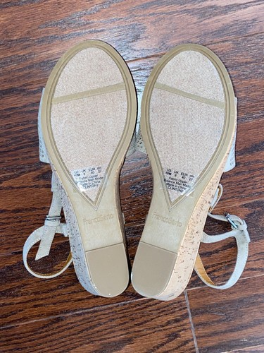Franco Sarto Clinton2 Cork Wedges Size 10M Beige - Picture 7 of 7