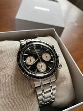 Seiko SBTR055 Classic Chronograph Watch Unused Black 39mm Japan