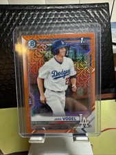 2021 Bowman Chrome JAKE VOGEL Orange Refractor 1st Mojo /25 #BCP59 Dodgers