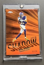 2025 Topps chrome Shadow Etch Justin Jefferson CASE HIT FOOTBALL SSP #6/24