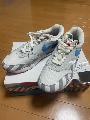 US 10 Mens AT3057-100 NIKE AIR MAX 1 PARRA ship now Mint condition