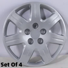 4 Pack 16" Bolt-on Silver Hubcaps for 2006-2011 Honda Civic R16 Wheel Rims Cover