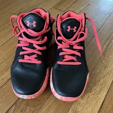 Under Armour Jet Basketball Shoes Black Pink Youth 5.5 Women 7.5 EXCELLENT