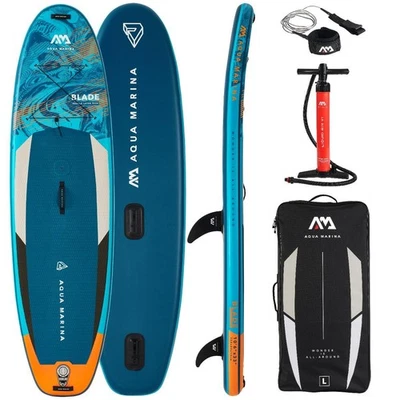 AQUA MARINA BLADE 10'6" Windsurf Board SET Stand Up Paddle Surf iSUP 320cm - Bild 1 von 4